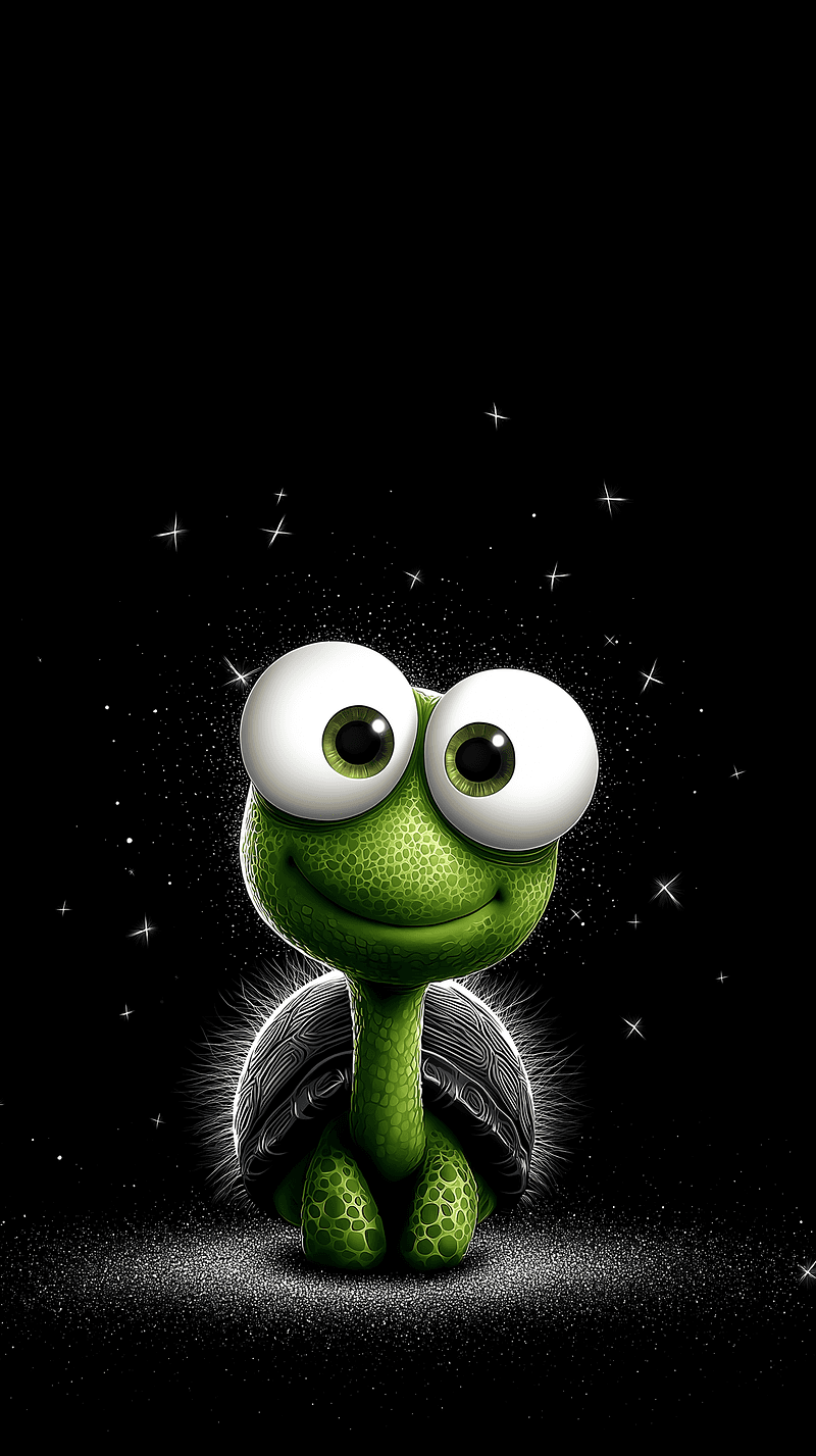 Cute Turtle Space Wallpaper 4K Dark Aesthetic - NATURE mobile Wallpaper | Picmaze