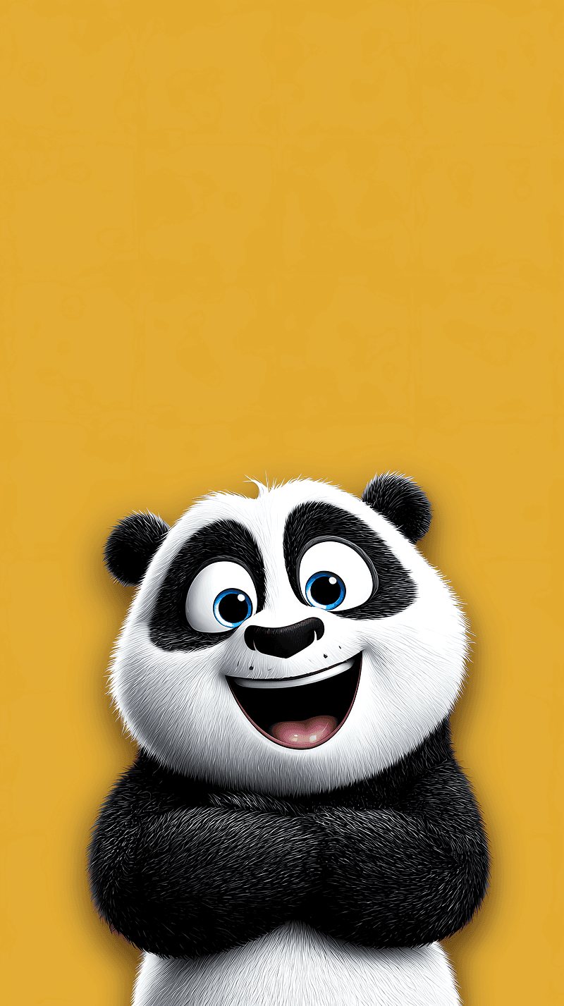 Happy Cute Panda Mobile Wallpaper 4K - Panda Wallpapers mobile Wallpaper | Picmaze