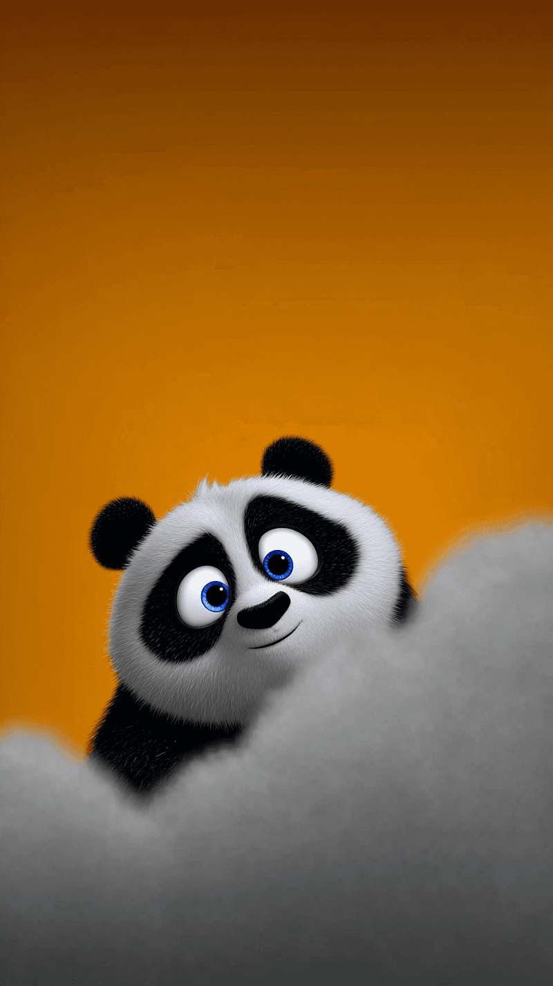 Cute Panda Peeking from Cloud Mobile Wallpaper 4K - Panda Wallpapers mobile Wallpaper | Picmaze