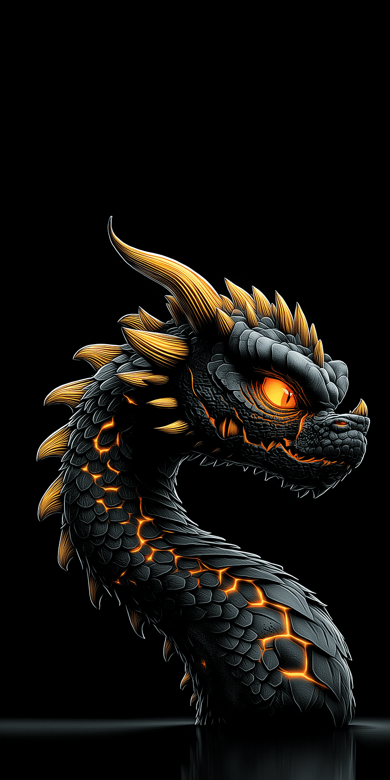 Dark Lava Dragon Fantasy Mobile Wallpaper 4K - Fantasy Wallpaper mobile Wallpaper | Picmaze