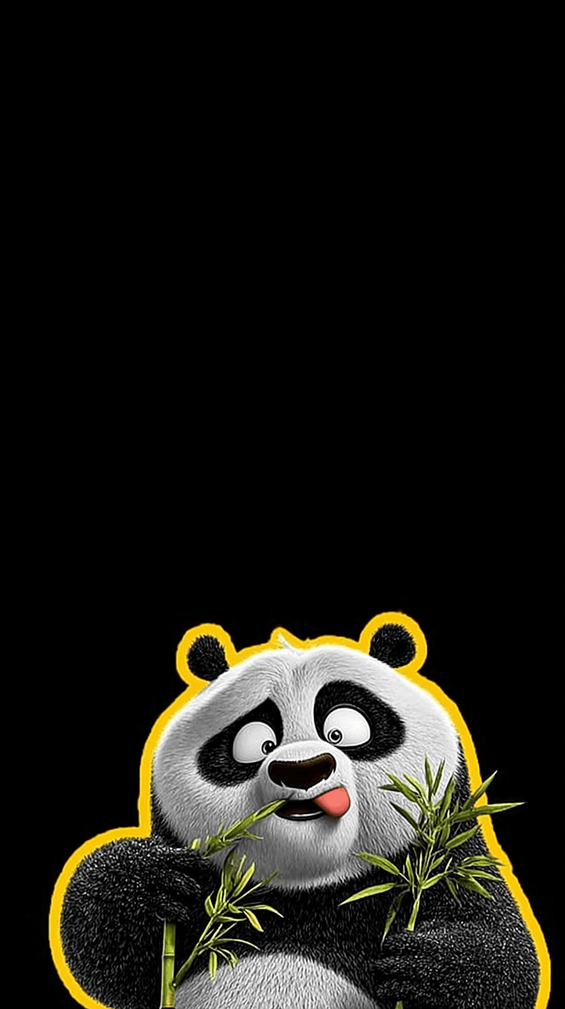 Funny Panda Eating Bamboo Wallpaper – Cute Cartoon Panda Android Background - Panda Wallpapers mobile Wallpaper | Picmaze