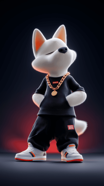 Swag Cute White Dog 3D AMOLED Wallpaper – Trendy Android Dark Aesthetic Background - Mobile mobile Wallpaper | Picmaze