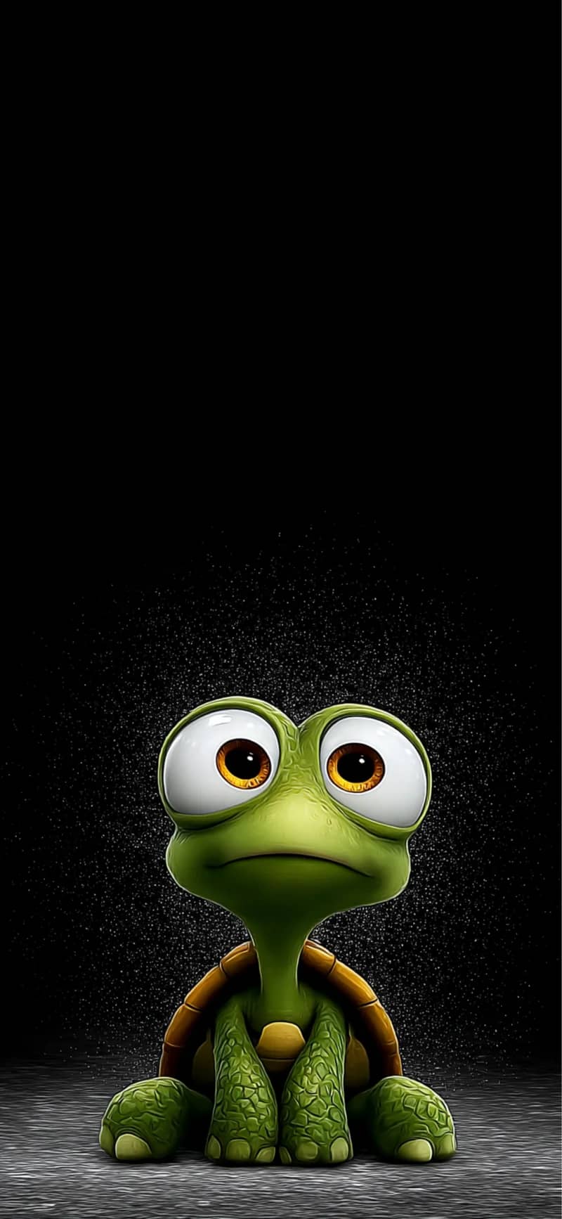 Cute Turtle Orange Eyes 4K Wallpaper HD Dark Background - ios wallpapers mobile Wallpaper | Picmaze