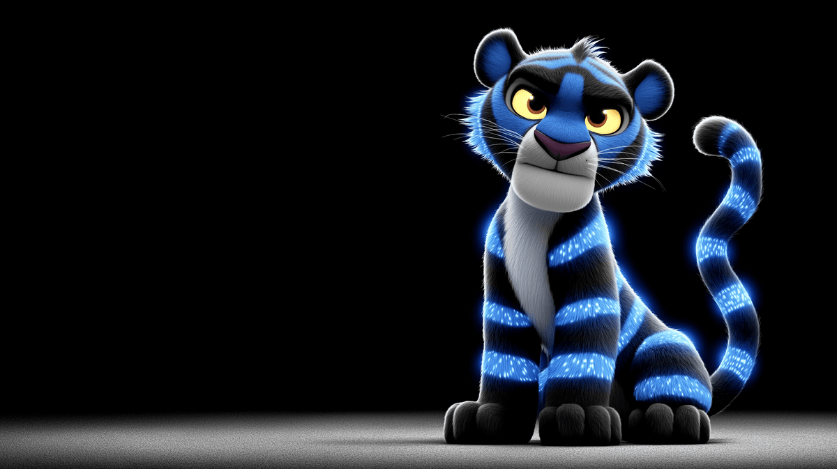 Glowing Blue Panther 4K Dark Fantasy Wallpaper wallpaper - 3D Wallpaper | Picmaze