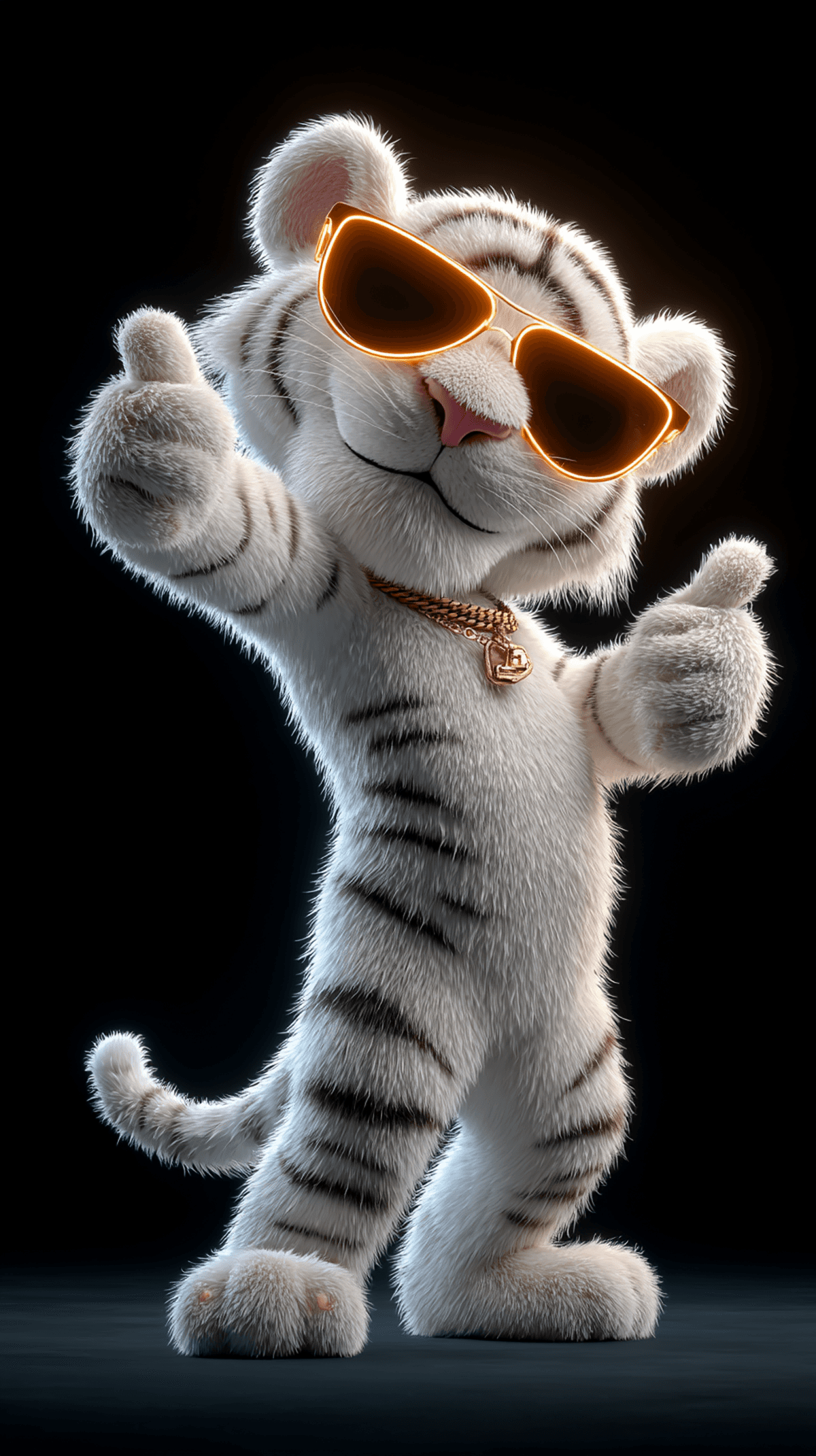 Cool White Tiger 3D Cartoon Wallpaper HD wallpaper - 3D Wallpaper | Picmaze