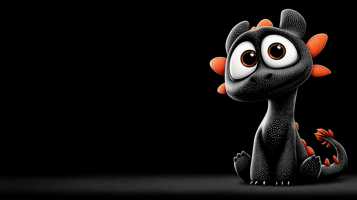 Cute Black Baby Dragon Fantasy Desktop Wallpaper 4K wallpaper - Fantasy Wallpaper | Picmaze