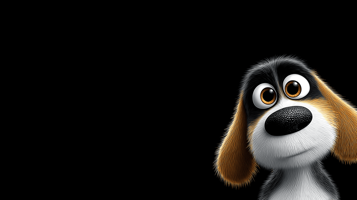 Cute Cartoon Dog Close-Up 4K Wallpaper wallpaper - pc wallpapers | Picmaze