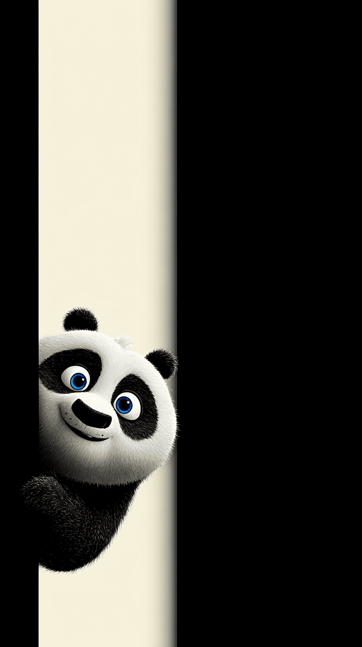 Cute Panda Peeking from Door Mobile Wallpaper 4K wallpaper - Panda Wallpapers | Picmaze