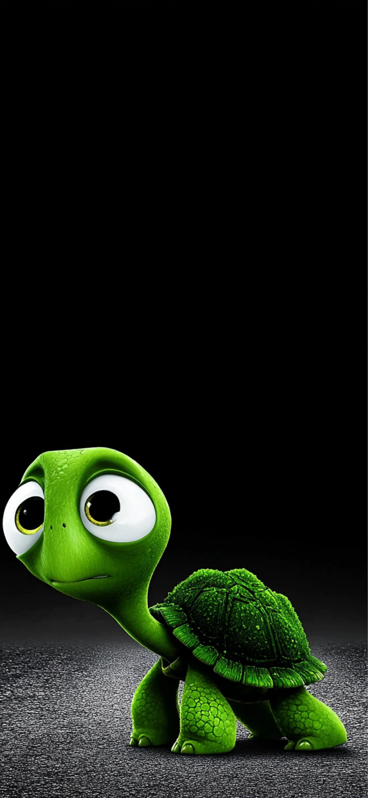 Cute Side Look Turtle 4K Wallpaper HD Dark Minimal Background wallpaper - ios wallpapers | Picmaze