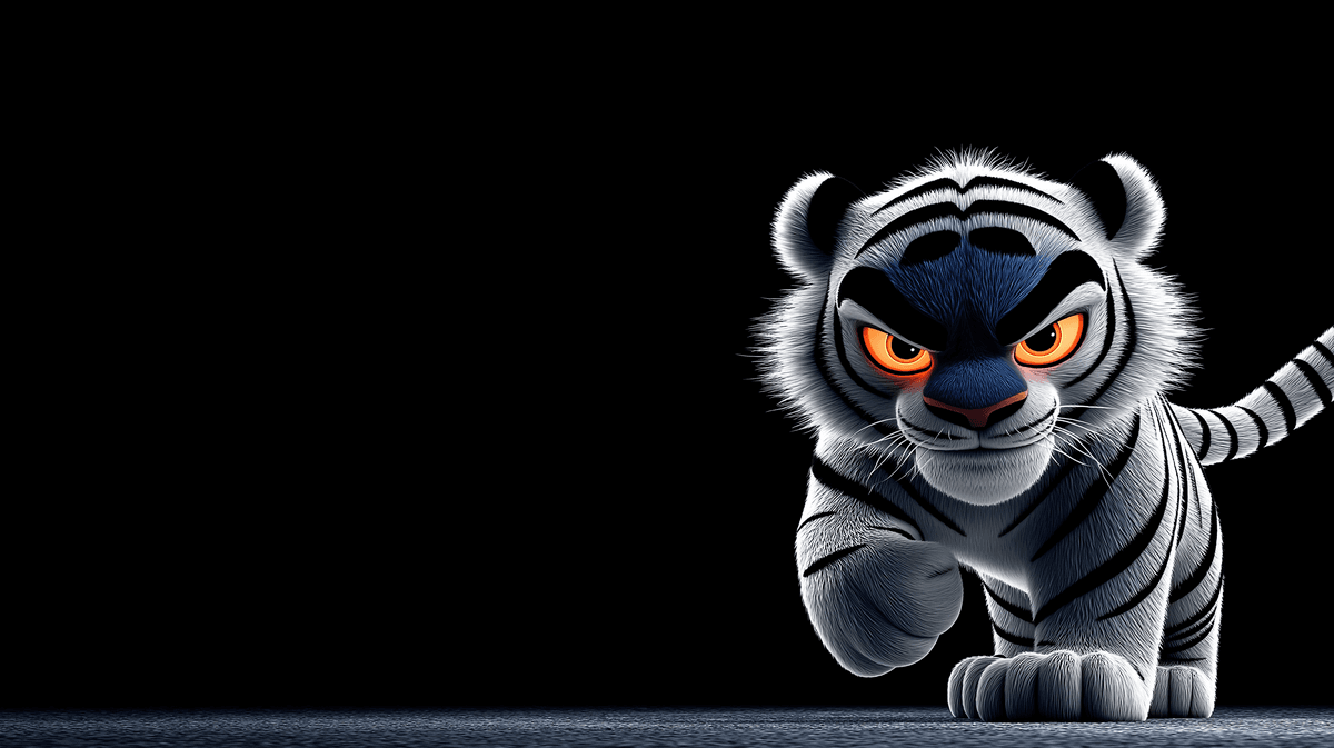 White Tiger 4K Dark Fantasy Wallpaper HD wallpaper - 3D Wallpaper | Picmaze