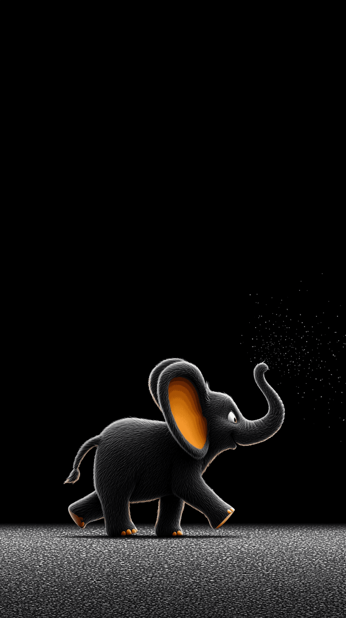 Cute Baby Elephant Walking Wallpaper 4K Dark Background wallpaper - draft | Picmaze