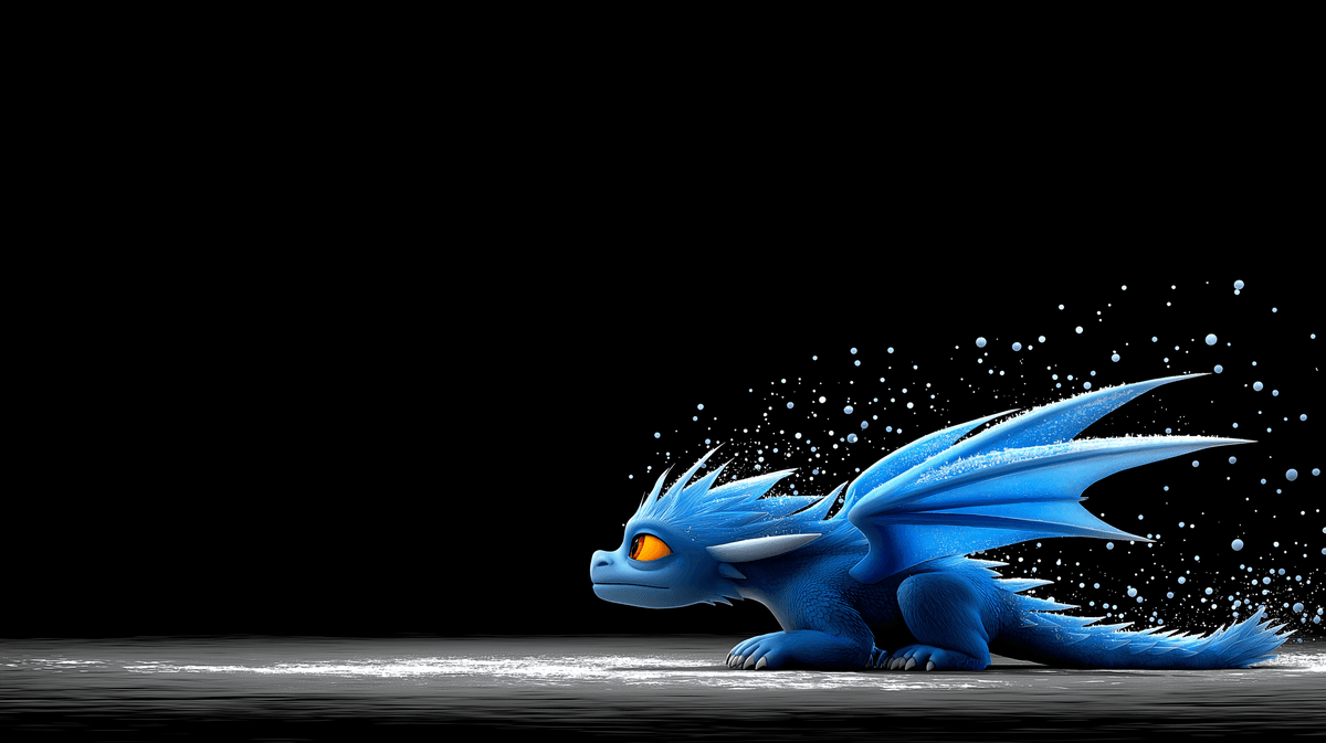 Flying Blue Baby Dragon Wallpaper – Cute Fantasy Dragon Dark 4K Desktop Background wallpaper - Desktop Wallpapers  | Picmaze