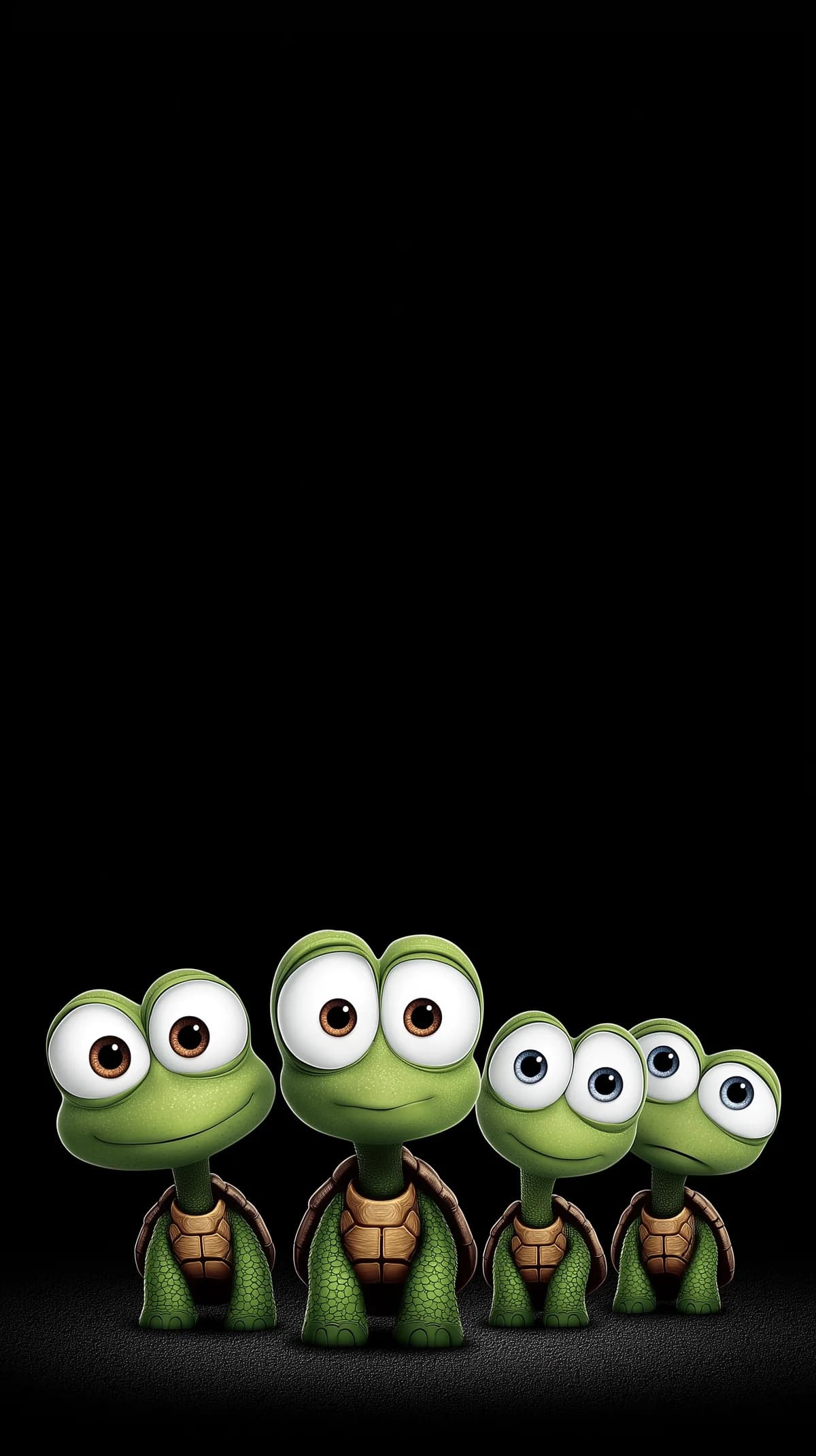 Cute Turtle Family Line Wallpaper 4K Dark HD wallpaper - Turtle | Picmaze