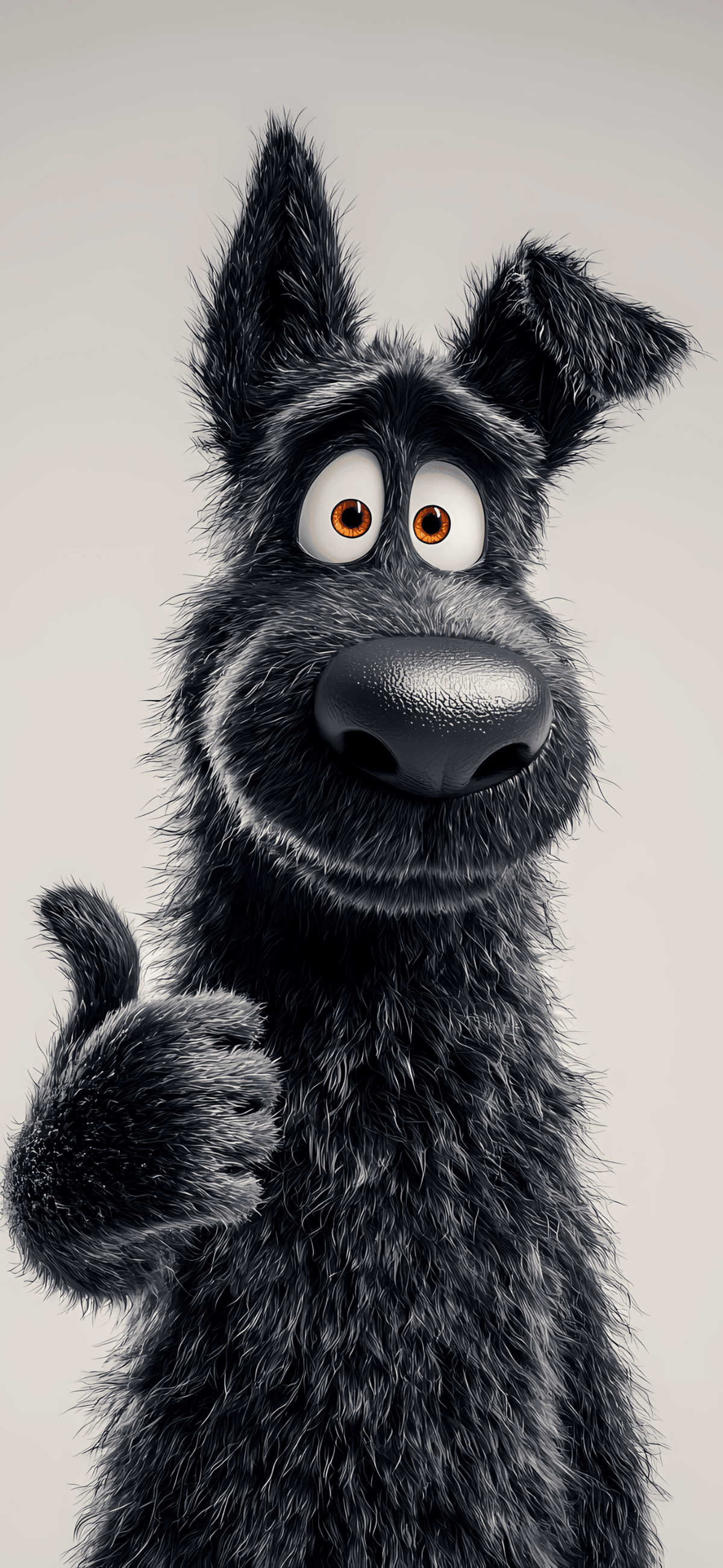 Cute Black Dog 3D iPhone Wallpaper HD wallpaper - ios wallpapers | Picmaze