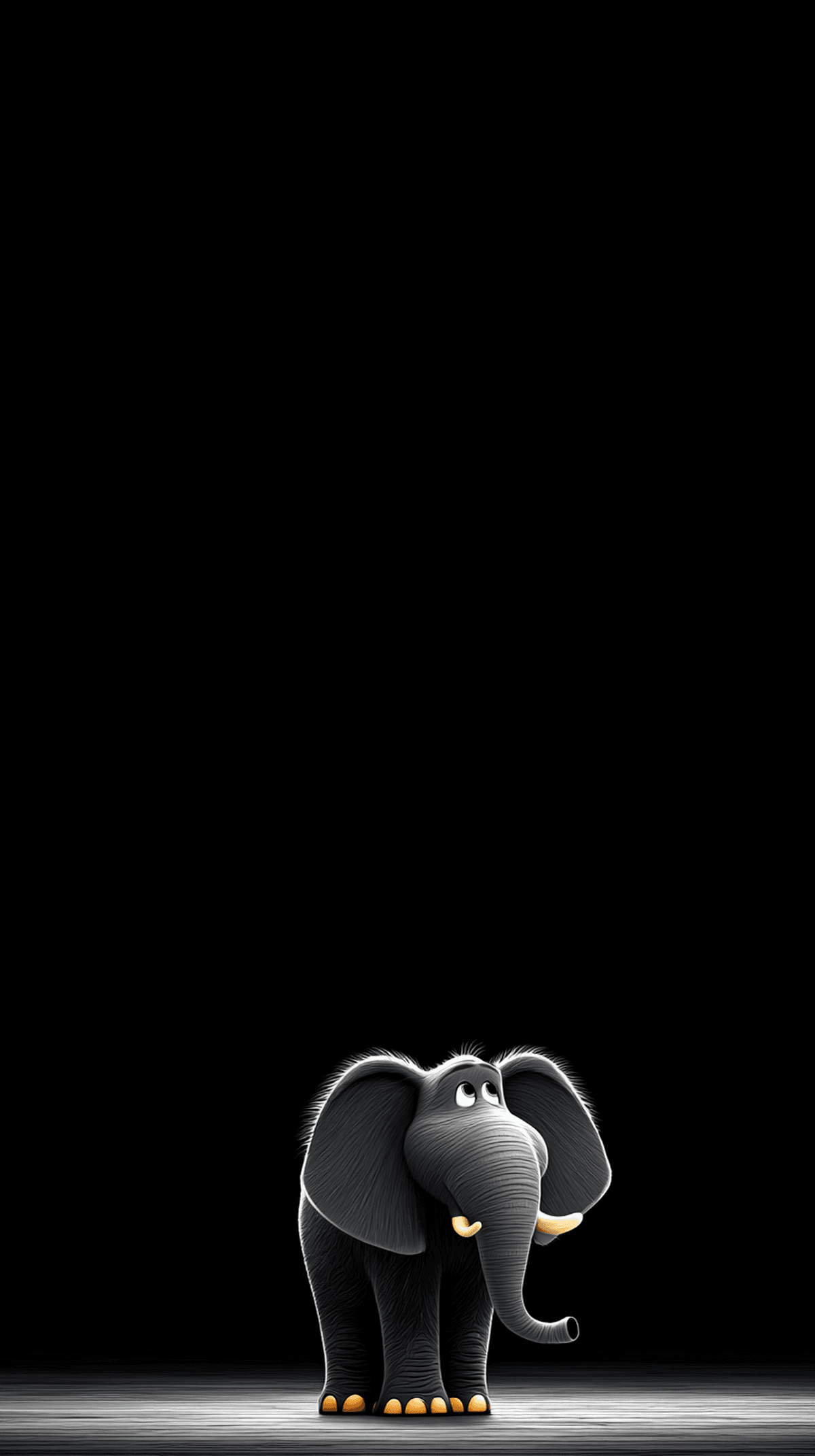 Cute Baby Elephant Wallpaper 4K Dark Background wallpaper - draft | Picmaze