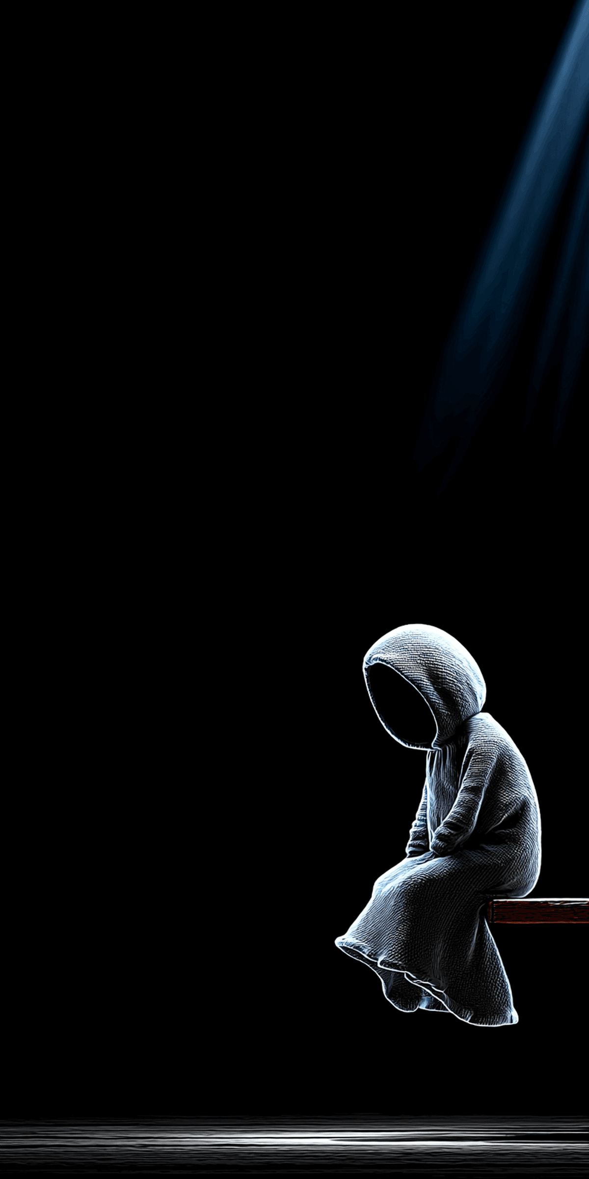 Sad Sitting Ghost Wallpaper – Dark Minimal Spooky Ghost Android Background wallpaper - ghost | Picmaze