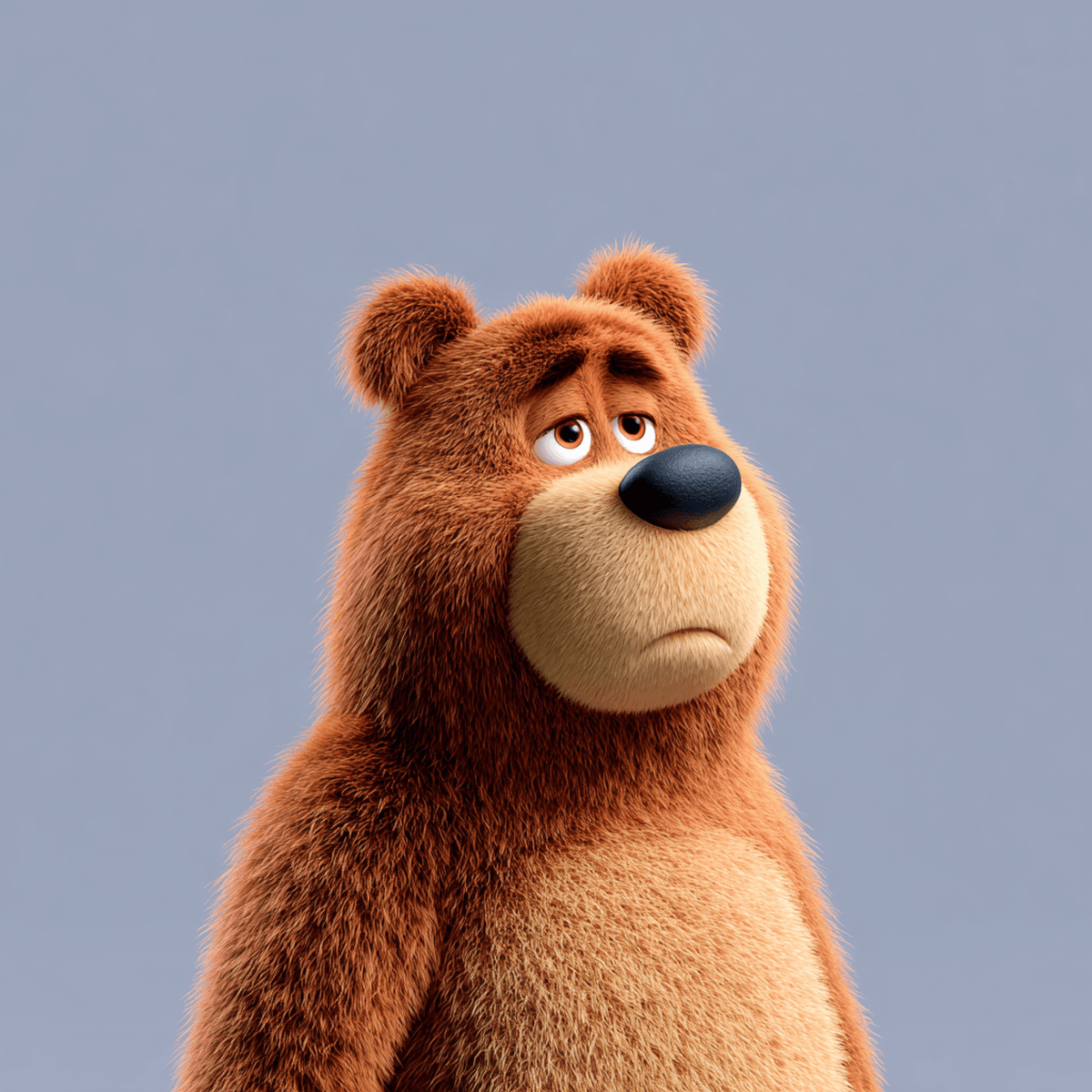 Cute 3D Cartoon Bear Profile Picture – Emotional Character Portrait wallpaper - profile-pictures | Picmaze