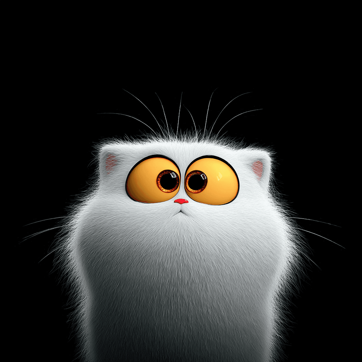 Cute Fluffy White Cat 4K Big Eyes Profile Picture wallpaper - profile-pictures | Picmaze