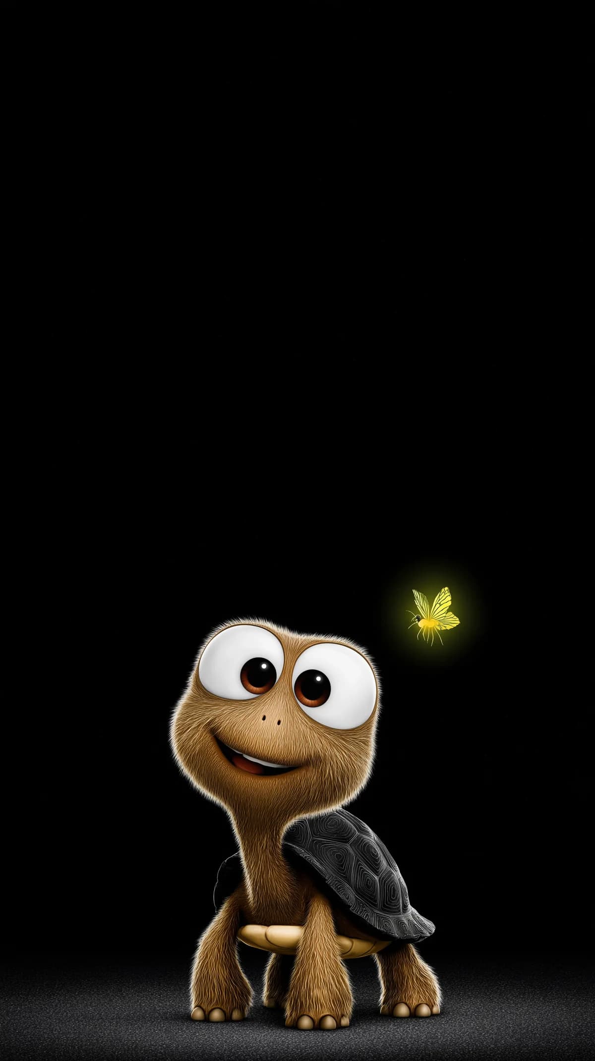 Cute Brown Turtle Wallpaper with Glowing Butterfly HD wallpaper - Turtle | Picmaze