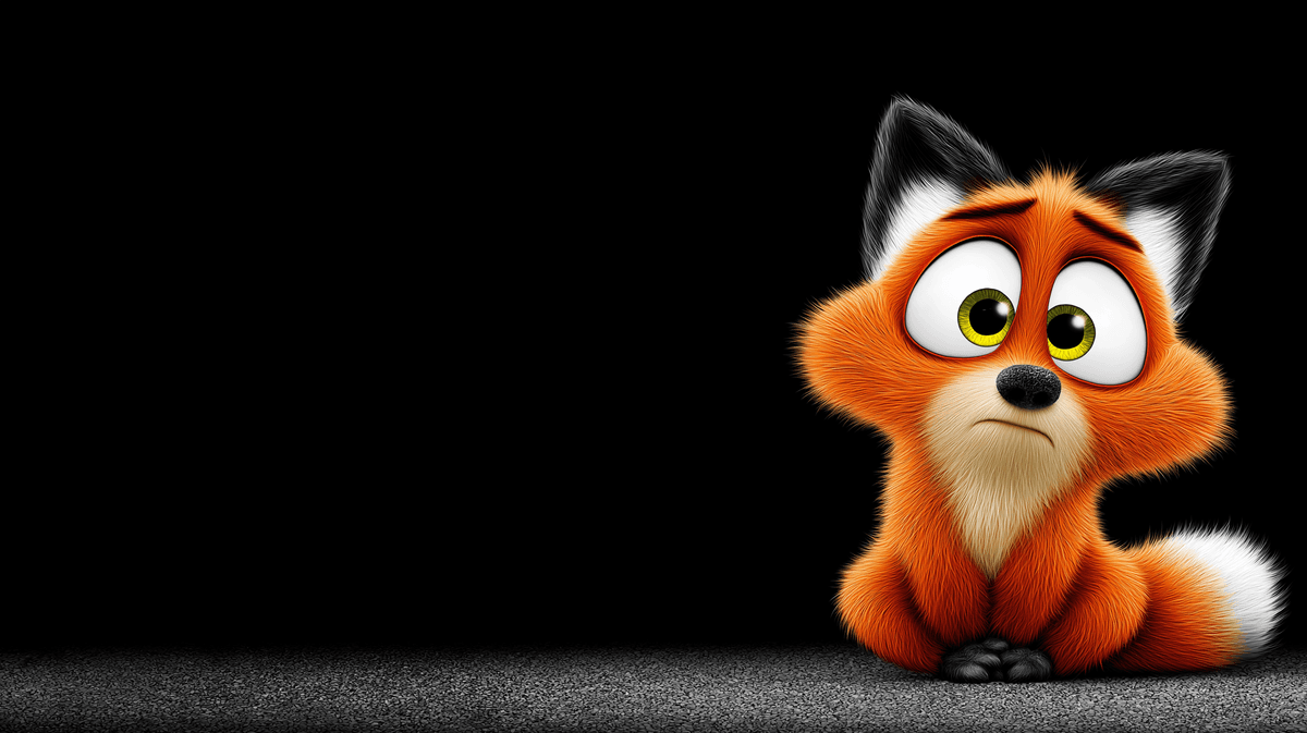 Cute Sad Fox 4K Dark Aesthetic Wallpaper wallpaper - 3D Wallpaper | Picmaze