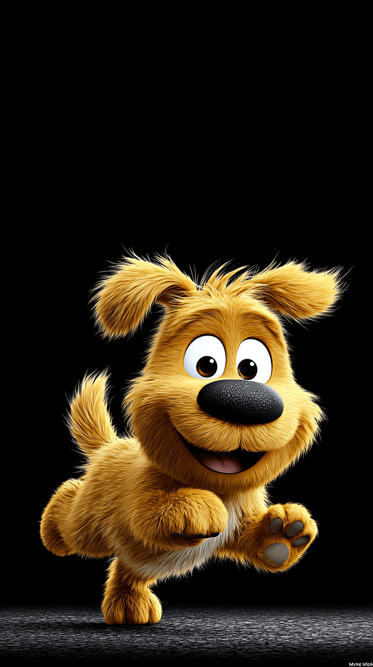 Cute Running Puppy Wallpaper 4K Dark Background wallpaper - Dogs wallpaper | Picmaze