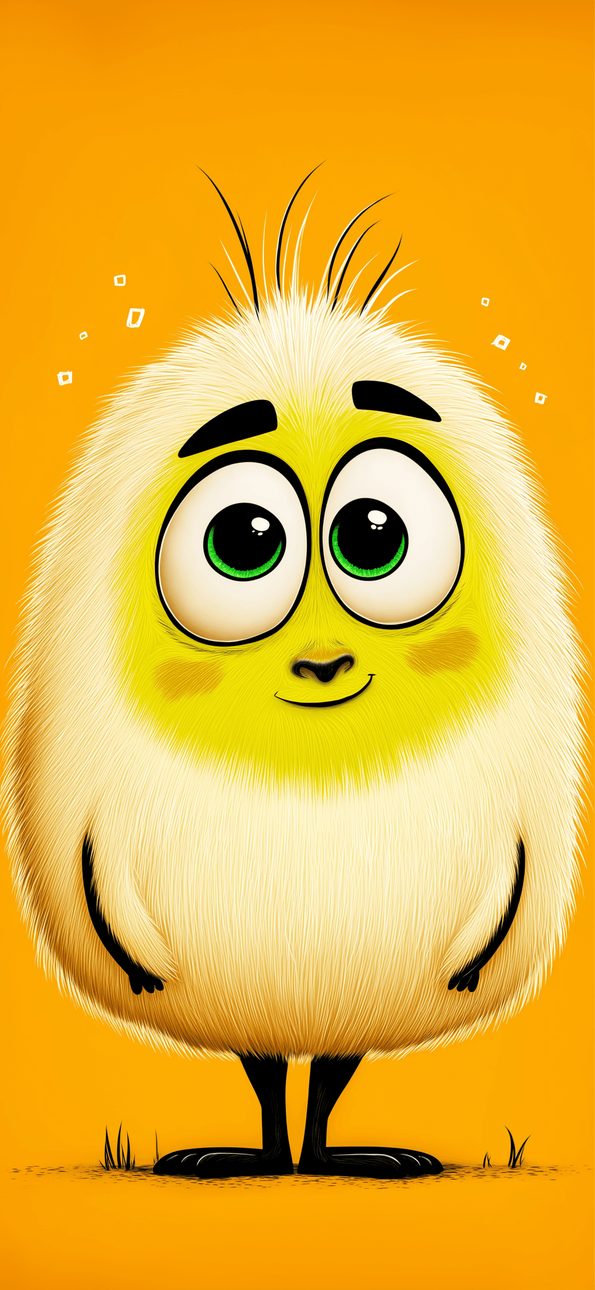 Cute Yellow Cartoon Character Wallpaper – Fun HD Phone Background wallpaper - ios wallpapers | Picmaze