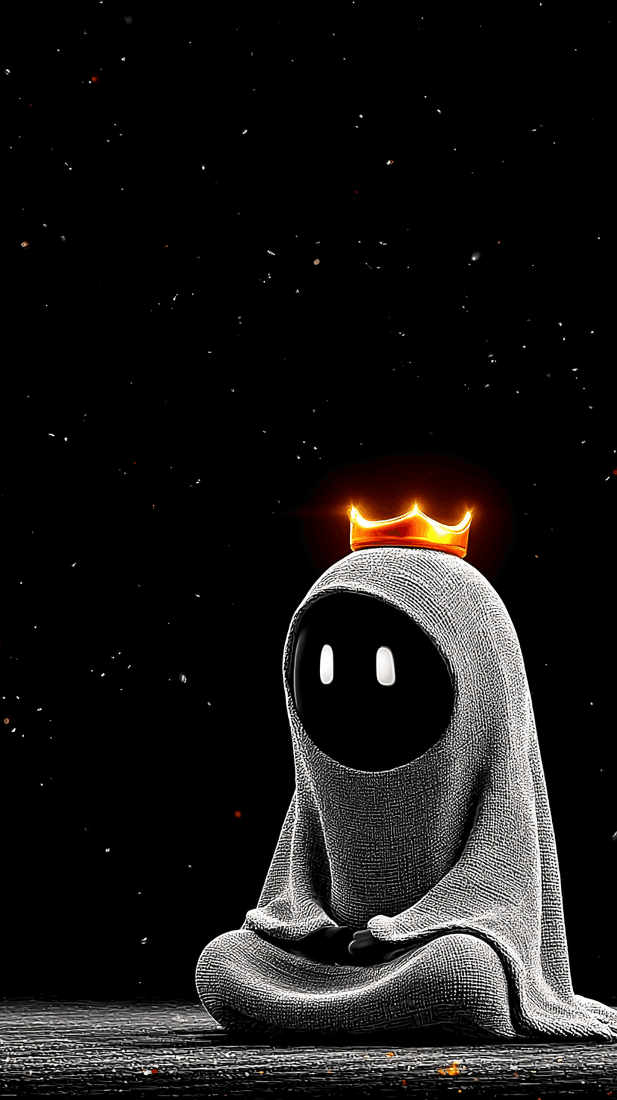 King Ghost Meditation Android Wallpaper – Minimal Crown Ghost Dark Background wallpaper - ghost | Picmaze