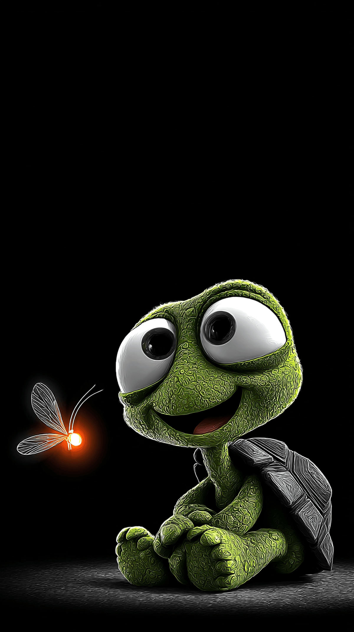 Cute Turtle and Firefly Wallpaper 4K Dark wallpaper - draft | Picmaze