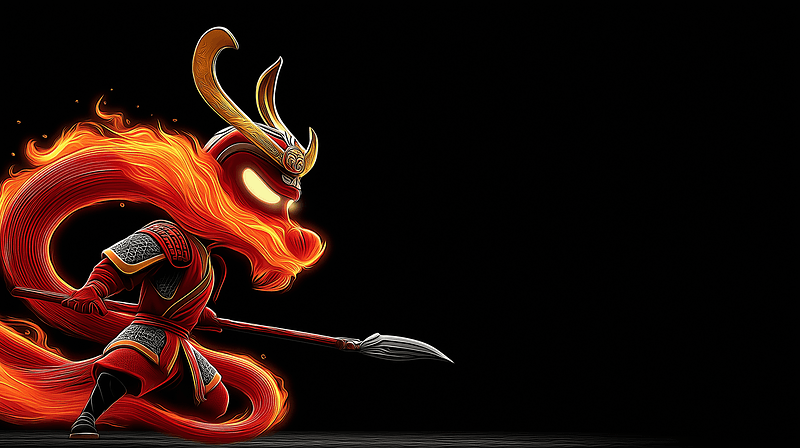 Flaming Dragon Warrior 4K Fantasy Wallpaper - Fantasy Wallpaper desktop Wallpaper | Picmaze