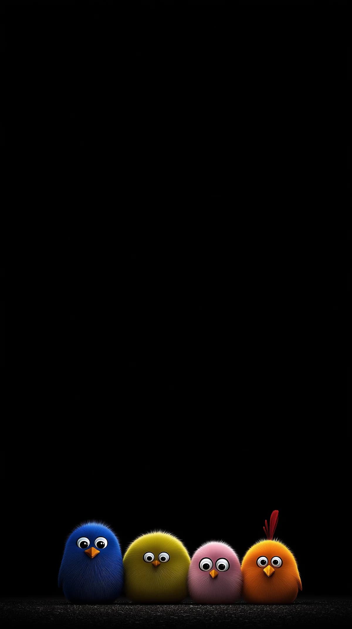 Colorful Fluffy Birds Minimal Dark Aesthetic Wallpaper wallpaper - Bird Wallpapers | Picmaze