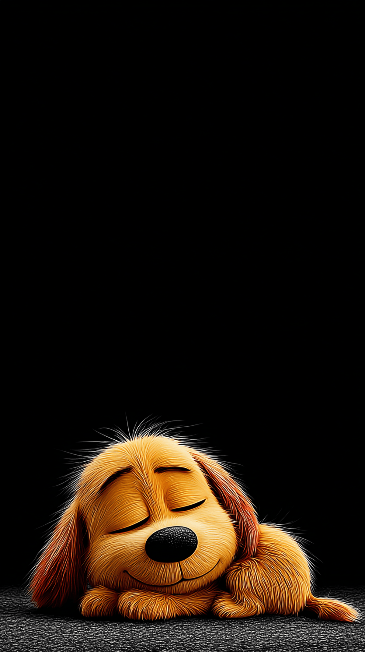 Cute Sleeping Puppy Wallpaper 4K Dark Background wallpaper - Dogs wallpaper | Picmaze