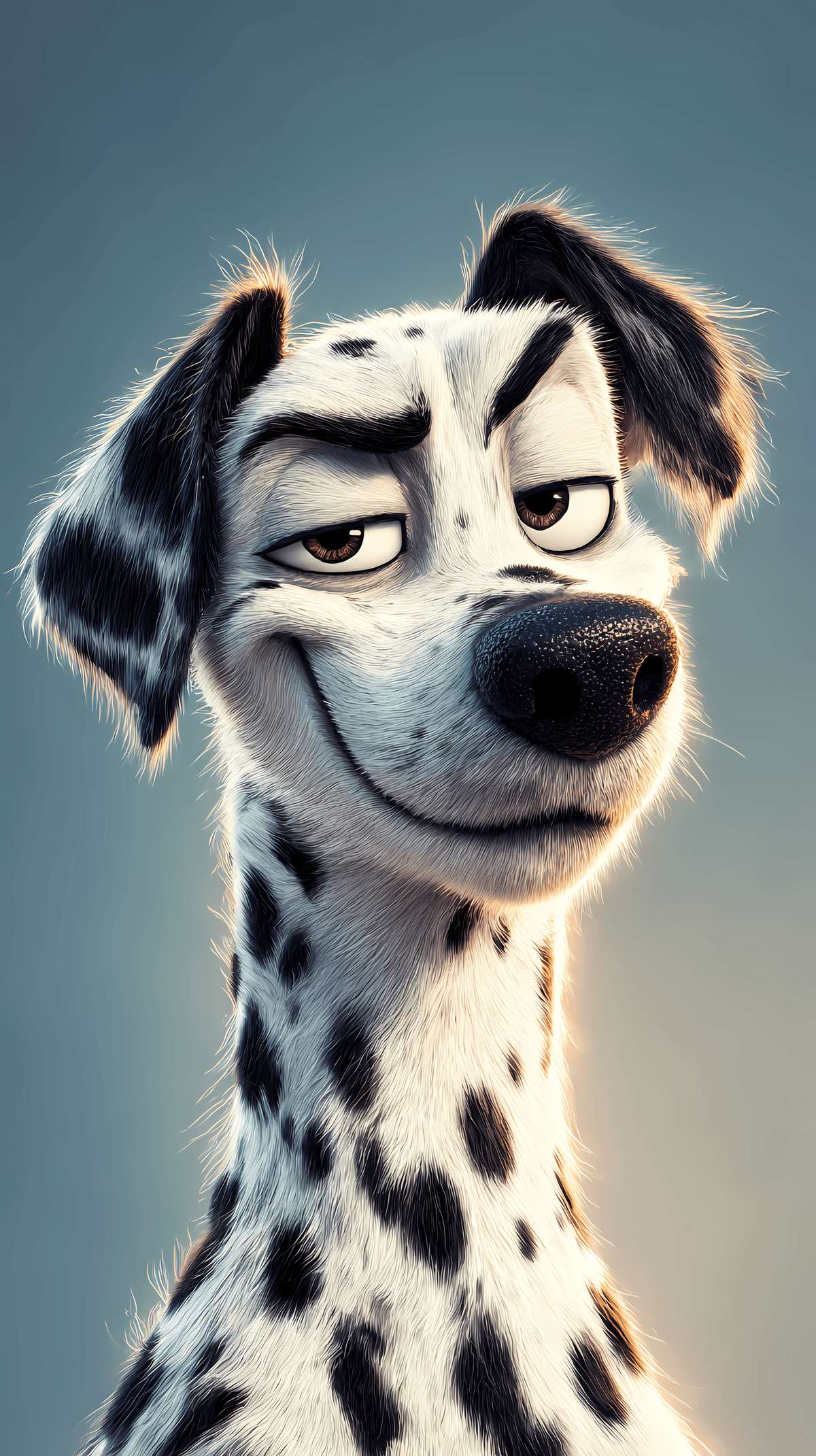 Cute 3D Dalmatian Dog Wallpaper in Soft Light wallpaper - Dogs wallpaper | Picmaze