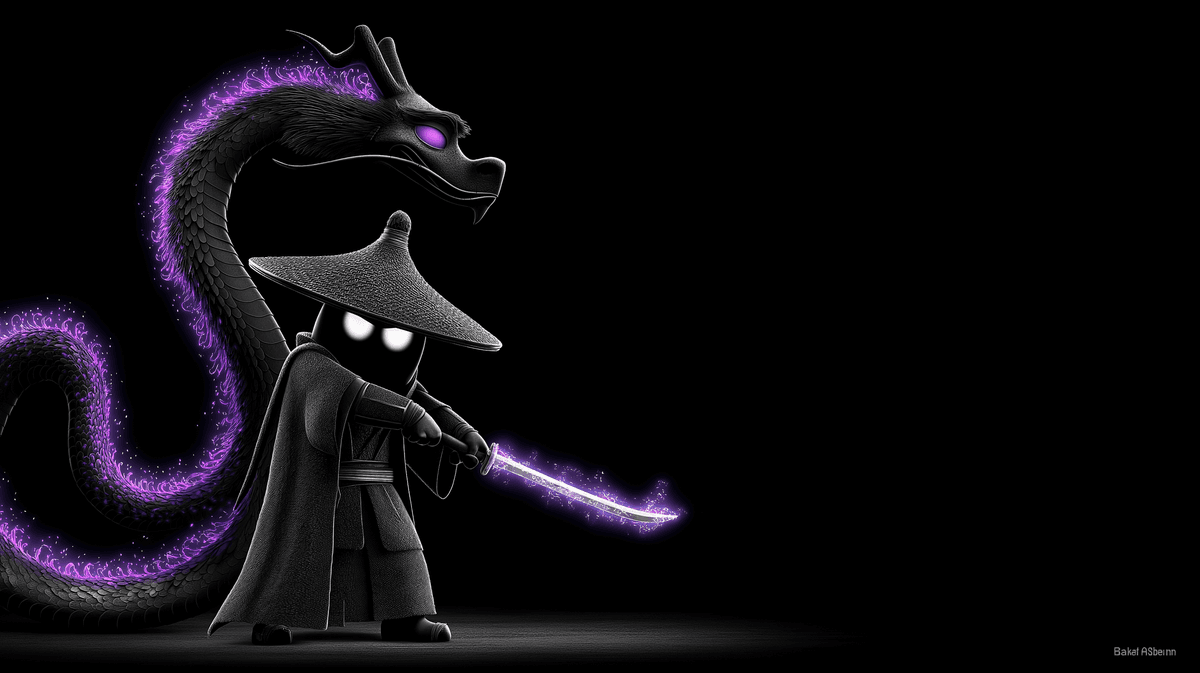 Shadow Dragon Samurai 4K Dark Fantasy Wallpaper wallpaper - Fantasy Wallpaper | Picmaze