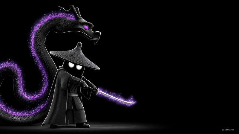 Shadow Dragon Samurai 4K Dark Fantasy Wallpaper - Fantasy Wallpaper desktop Wallpaper | Picmaze