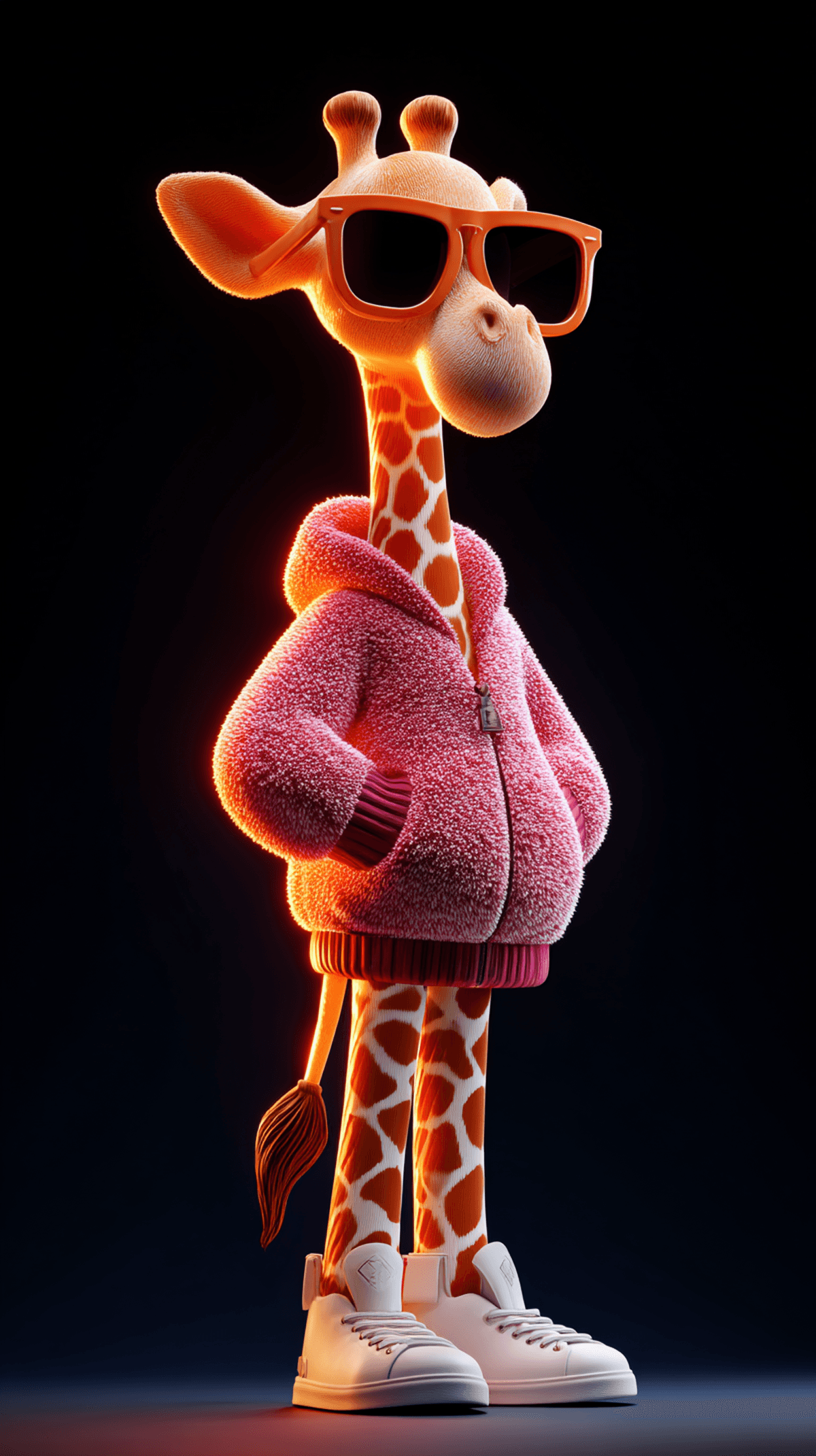 Cool 3D Giraffe Cartoon Wallpaper with Sunglasses wallpaper - 3D Wallpaper | Picmaze