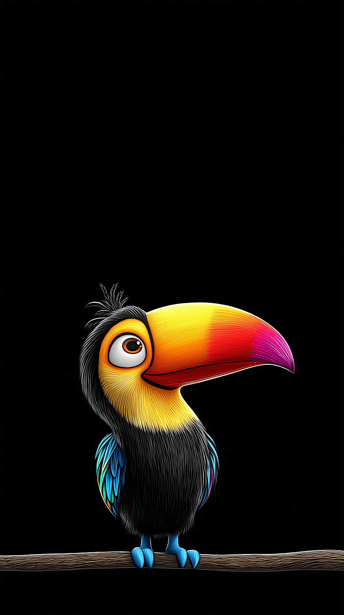 Colorful Toucan Bird Dark Background 4K Wallpaper wallpaper - NATURE | Picmaze