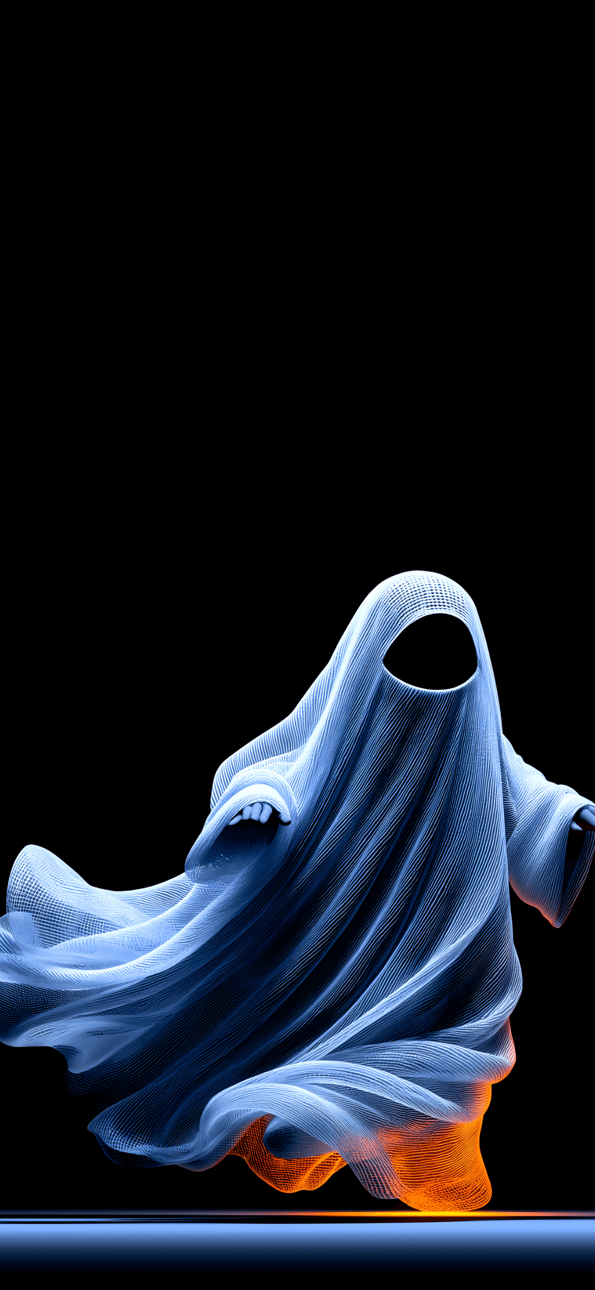Abstract Blue Ghost 3D iPhone Wallpaper HD wallpaper - ios wallpapers | Picmaze