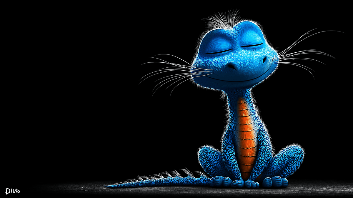 Cute Blue Baby Dragon Calm Fantasy 4K Wallpaper wallpaper - Desktop Wallpapers  | Picmaze