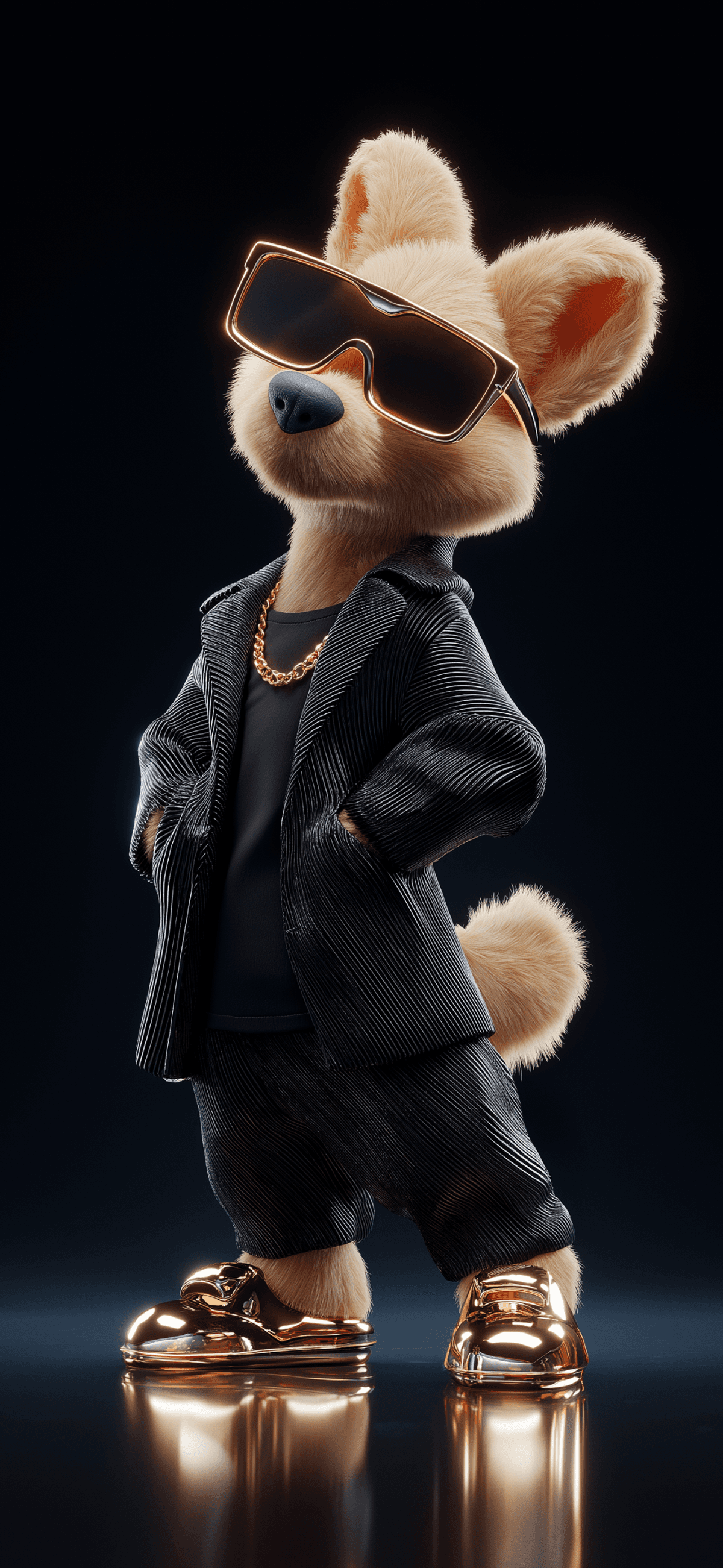 Luxury Fox 3D iPhone Wallpaper Cool Neon Style wallpaper - ios wallpapers | Picmaze