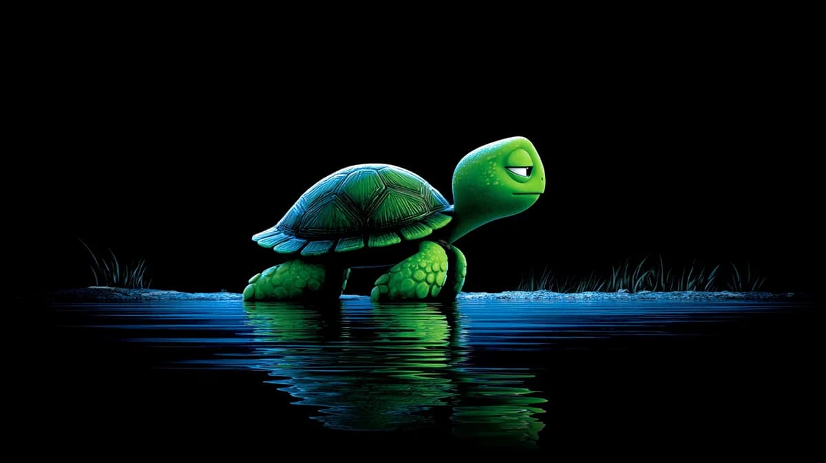 Cute Turtle Reflection 4K Desktop Wallpaper HD Dark Aesthetic wallpaper - pc wallpapers | Picmaze