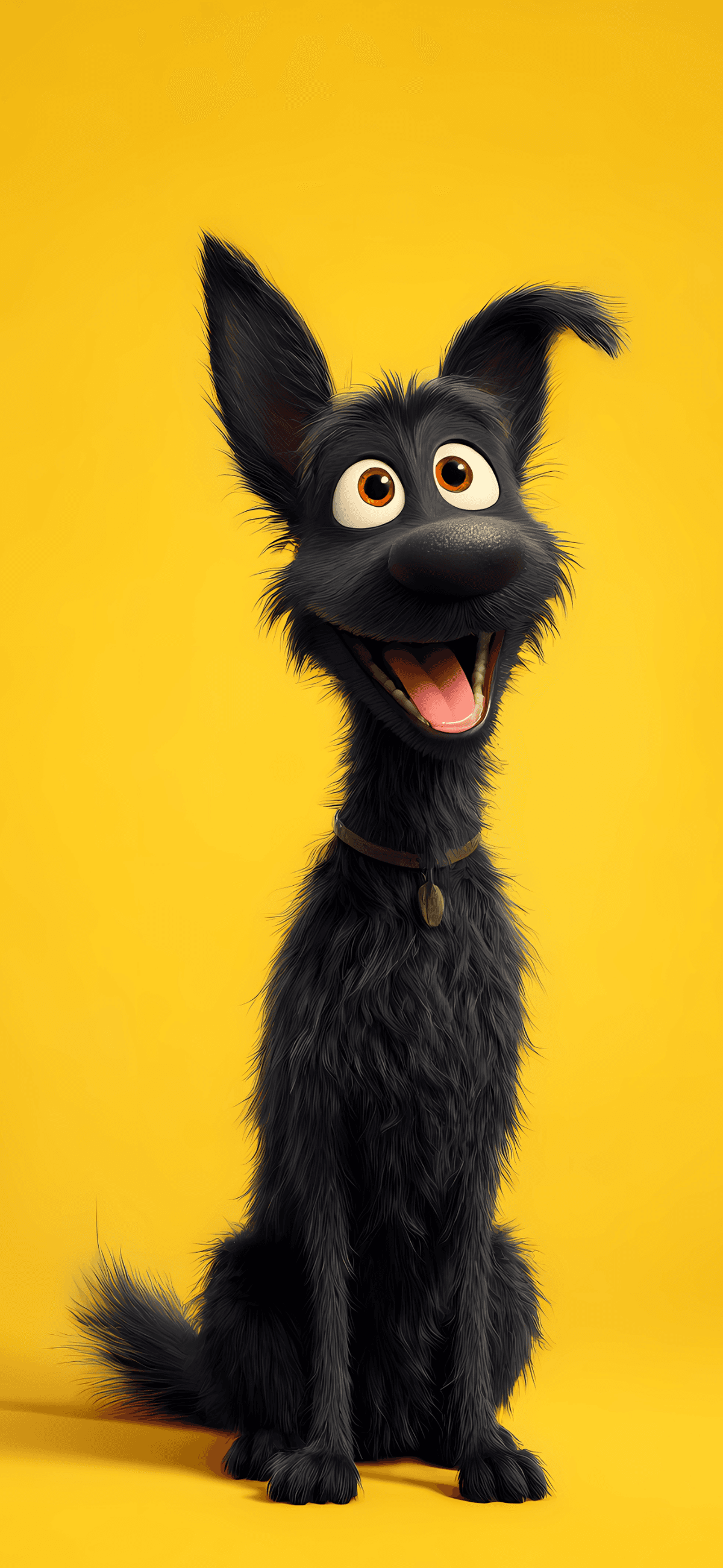Cute Black Cartoon Dog iPhone Wallpaper HD wallpaper - ios wallpapers | Picmaze