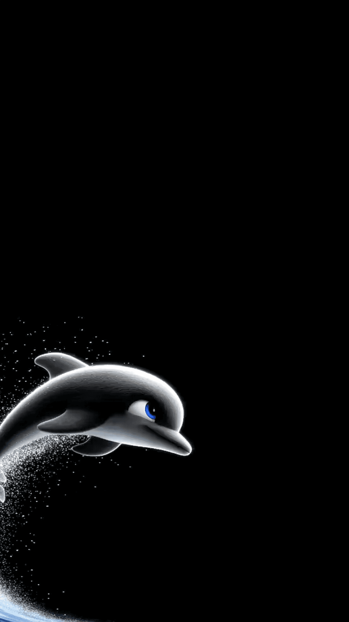 Cute Dolphin Wallpaper 4K Dark Ocean Art wallpaper - draft | Picmaze