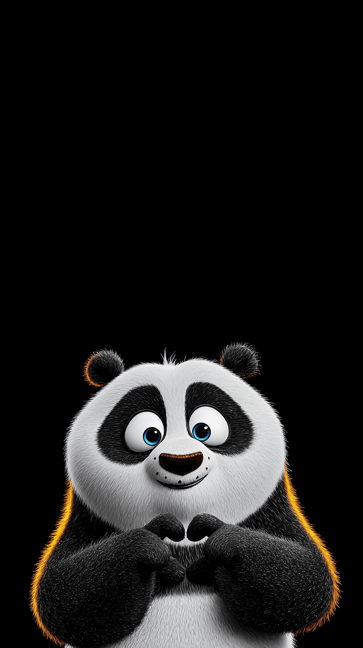 Cute Panda Making Heart Hands Wallpaper – Adorable Cartoon Panda Android Background wallpaper - Panda Wallpapers | Picmaze