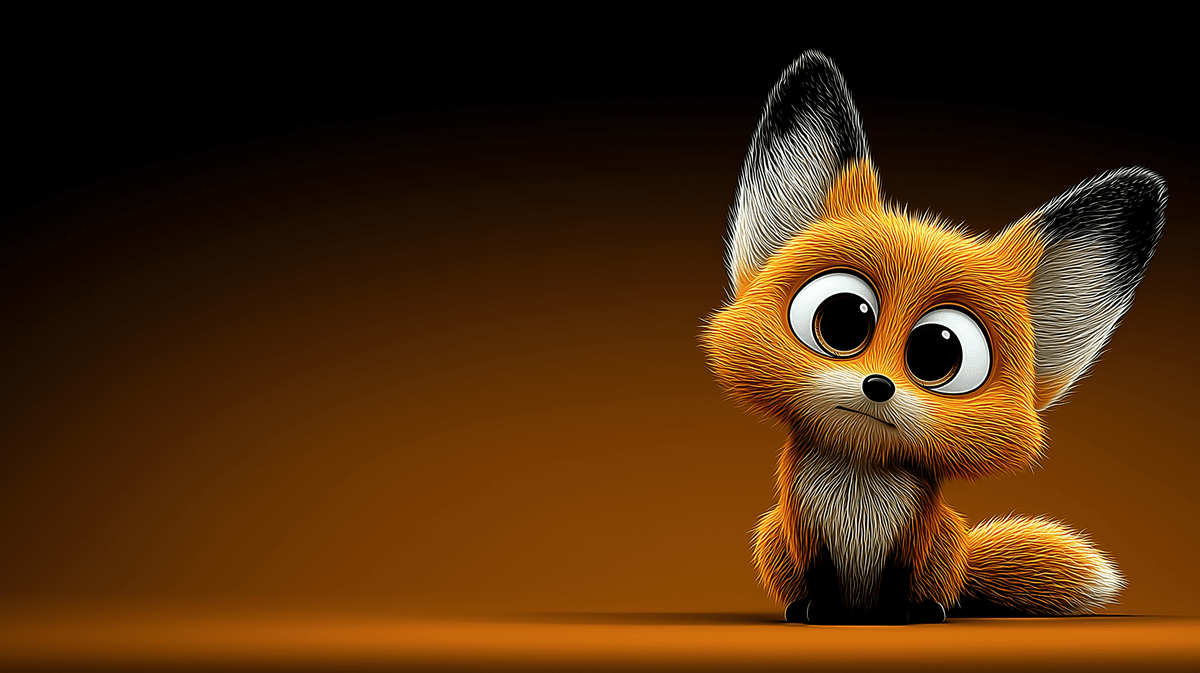 Cute Baby Fox 4K Aesthetic Orange Wallpaper wallpaper - 3D Wallpaper | Picmaze