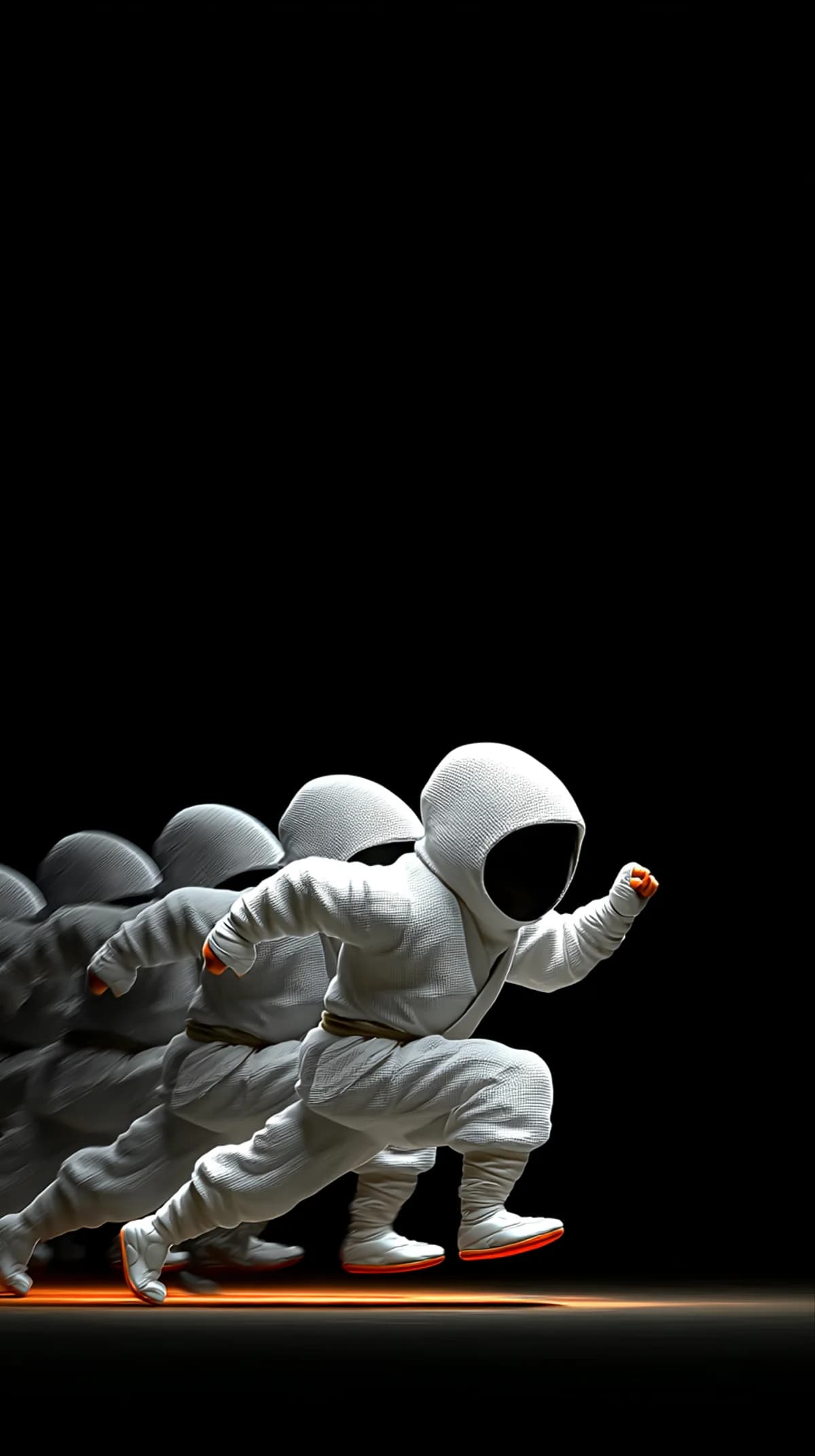 Futuristic White Ninja Motion Blur 4K Wallpaper wallpaper - Ninja Wallpapers  | Picmaze