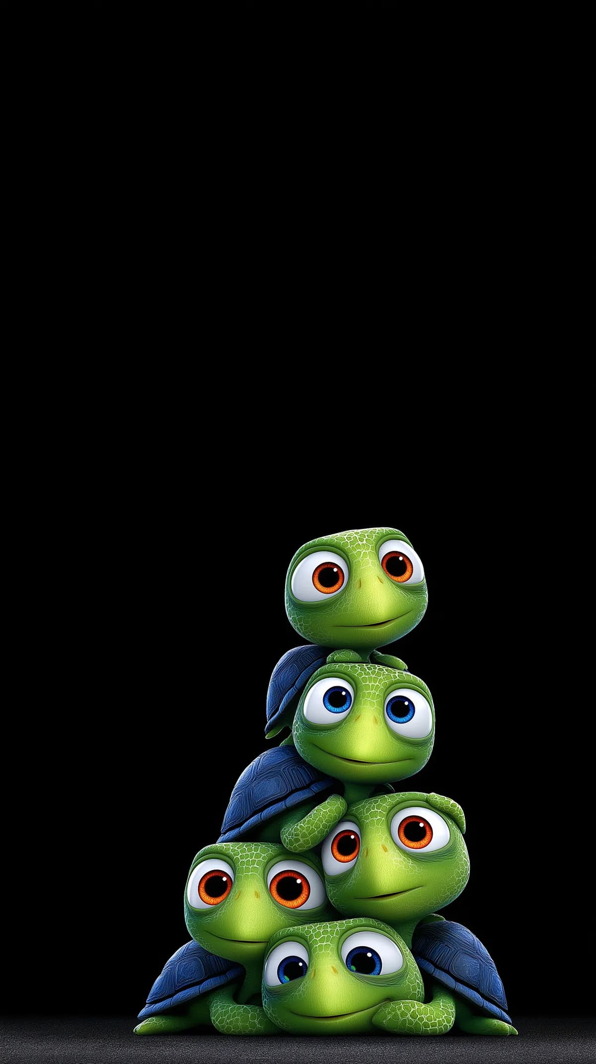 Cute Turtle Stack Pyramid Wallpaper 4K Dark HD wallpaper - Turtle | Picmaze