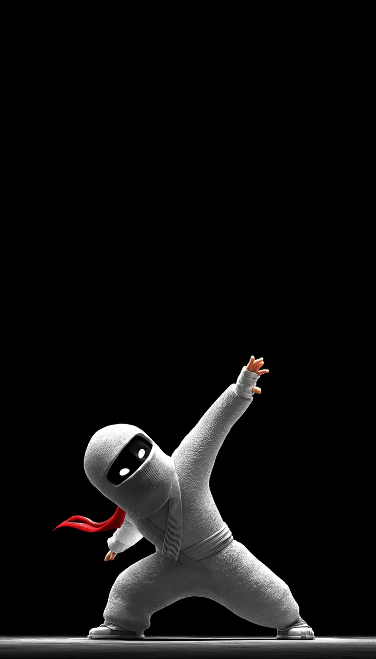 White Ninja Action Pose Red Accent 4K HD Wallpaper wallpaper - Ninja Wallpapers  | Picmaze