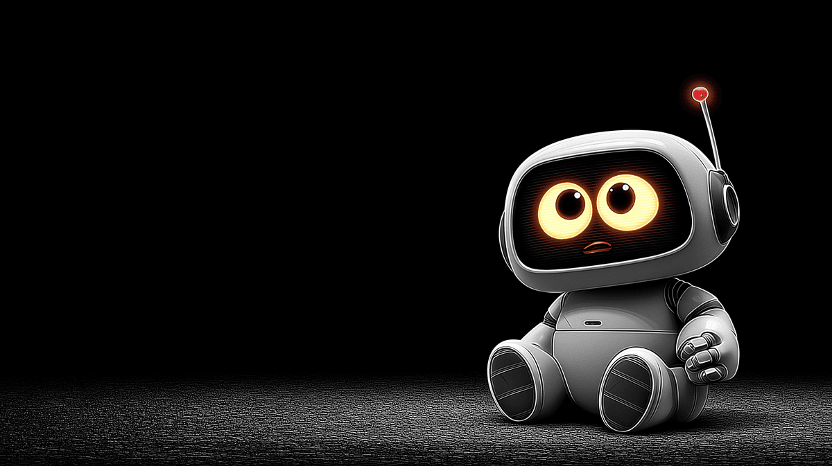 Cute Dark Robot 4K Glowing Eyes Wallpaper wallpaper - 3D Wallpaper | Picmaze