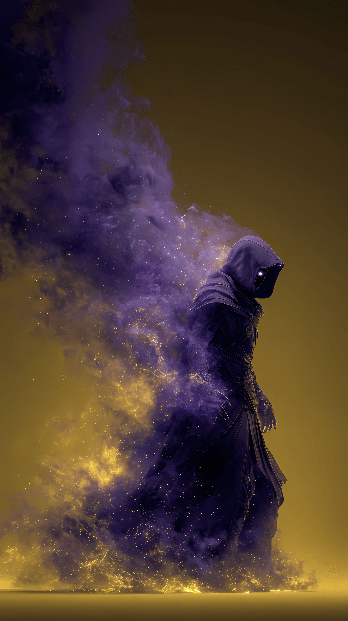 Shadow Phantom Wallpaper – Dark Hooded Mage with Purple Energy 4K Android Background wallpaper - Ninja Wallpapers  | Picmaze