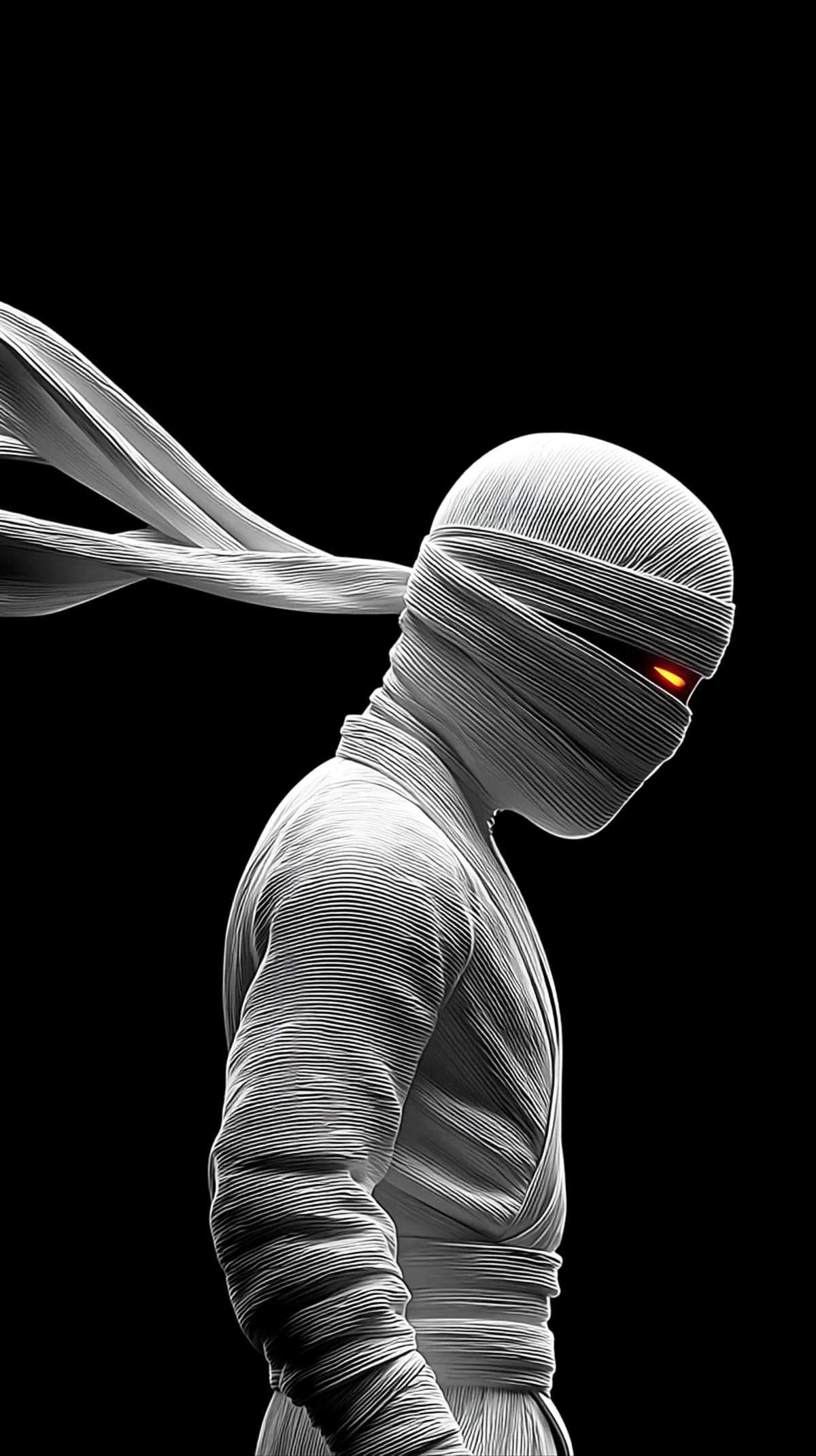 White Ninja Side Profile Red Eye 4K HD Wallpaper wallpaper - Ninja Wallpapers  | Picmaze